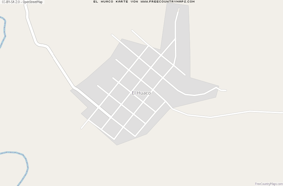 Karte Von El Huaco Mexiko
