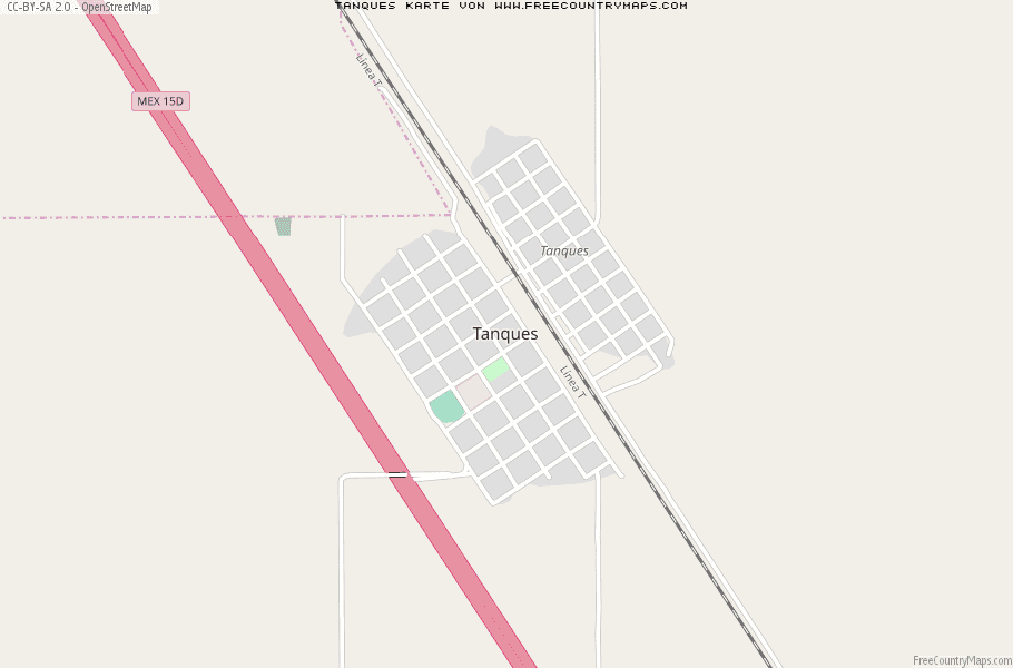 Karte Von Tanques Mexiko