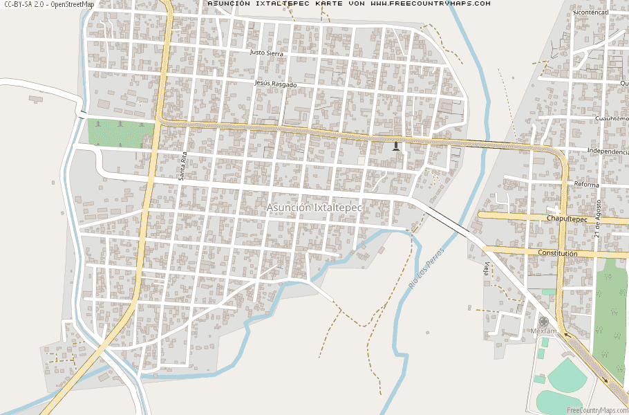 Karte Von Asunción Ixtaltepec Mexiko