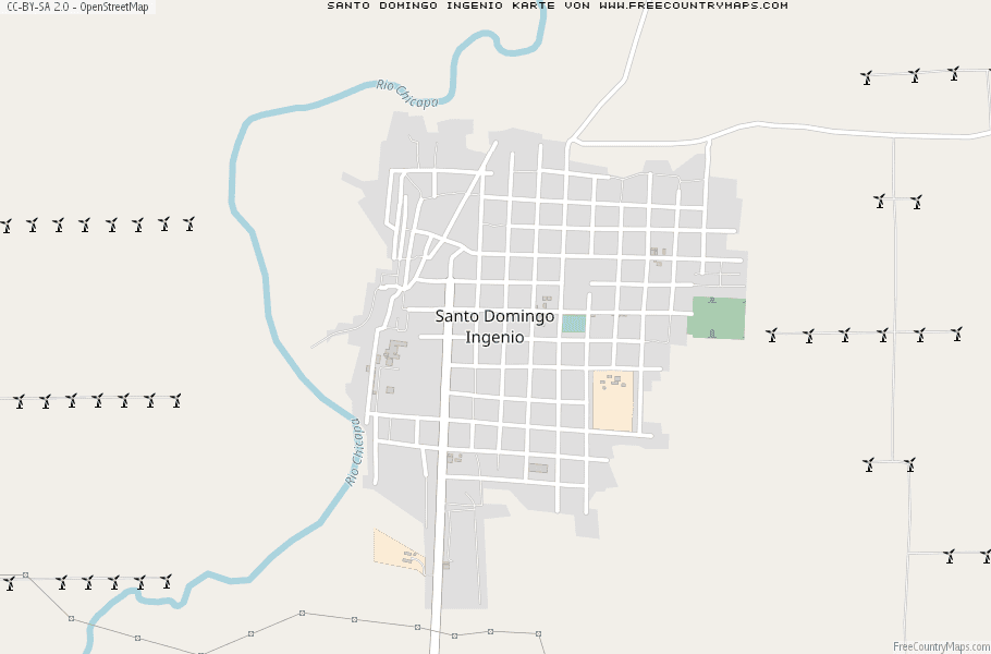 Karte Von Santo Domingo Ingenio Mexiko