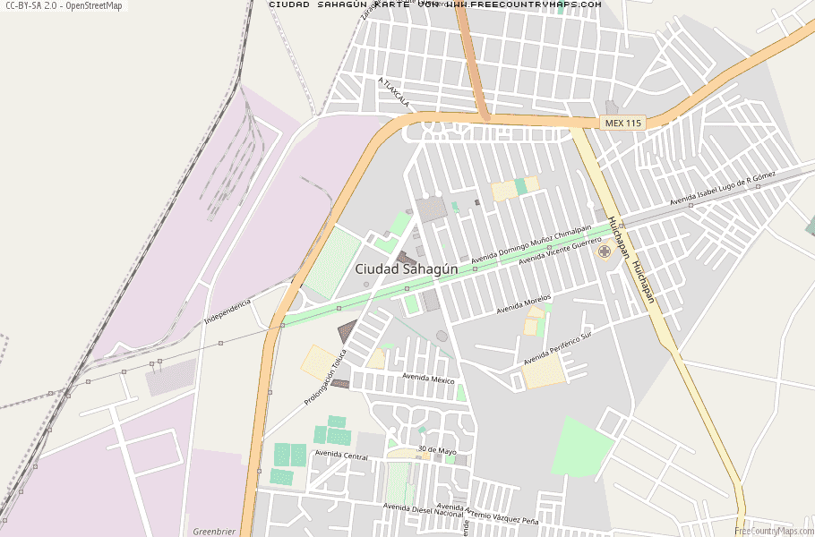Karte Von Ciudad Sahagún Mexiko