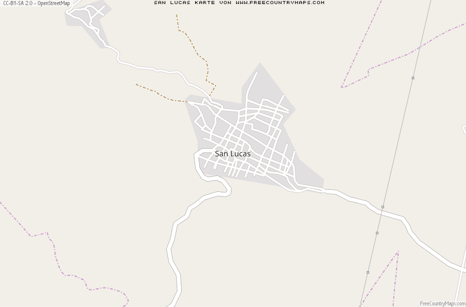 Karte Von San Lucas Mexiko
