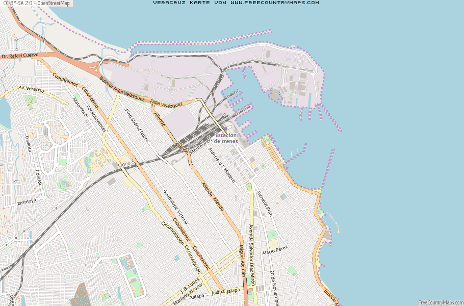 Karte Von Veracruz Mexiko