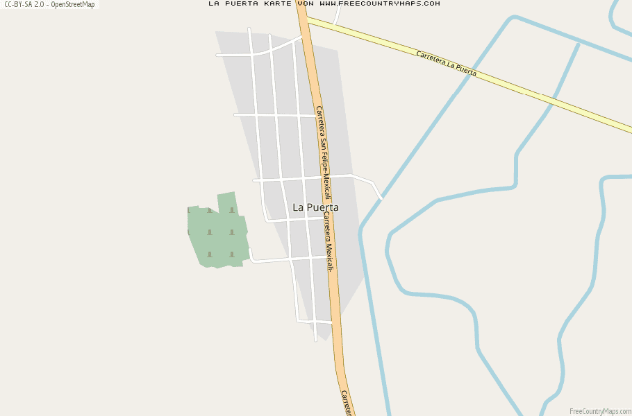 Karte Von La Puerta Mexiko