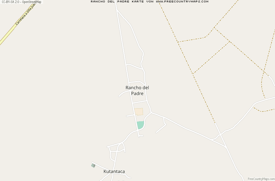 Karte Von Rancho del Padre Mexiko