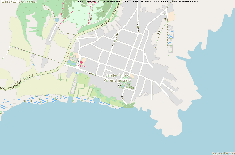 Karte Von San Jerónimo Purenchécuaro Mexiko
