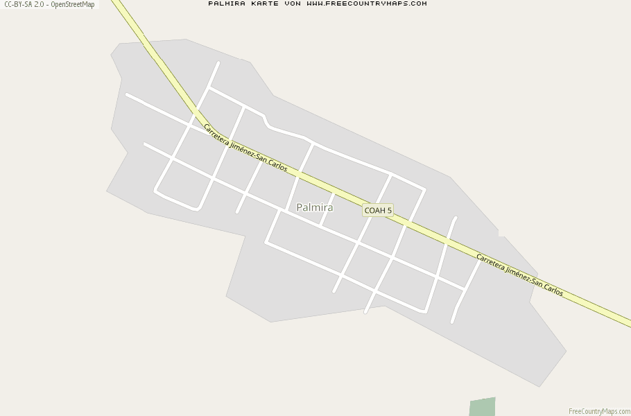 Karte Von Palmira Mexiko