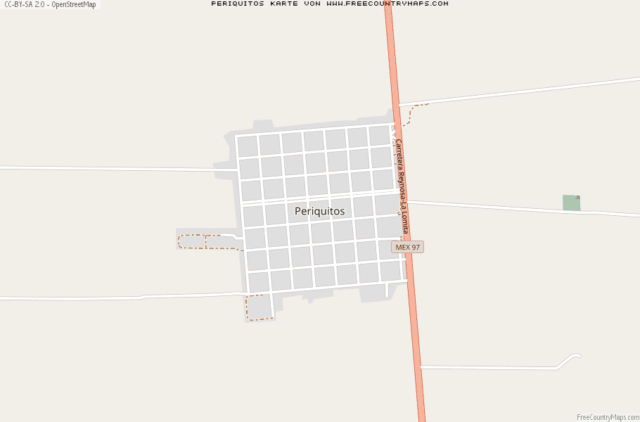 Karte Von Periquitos Mexiko