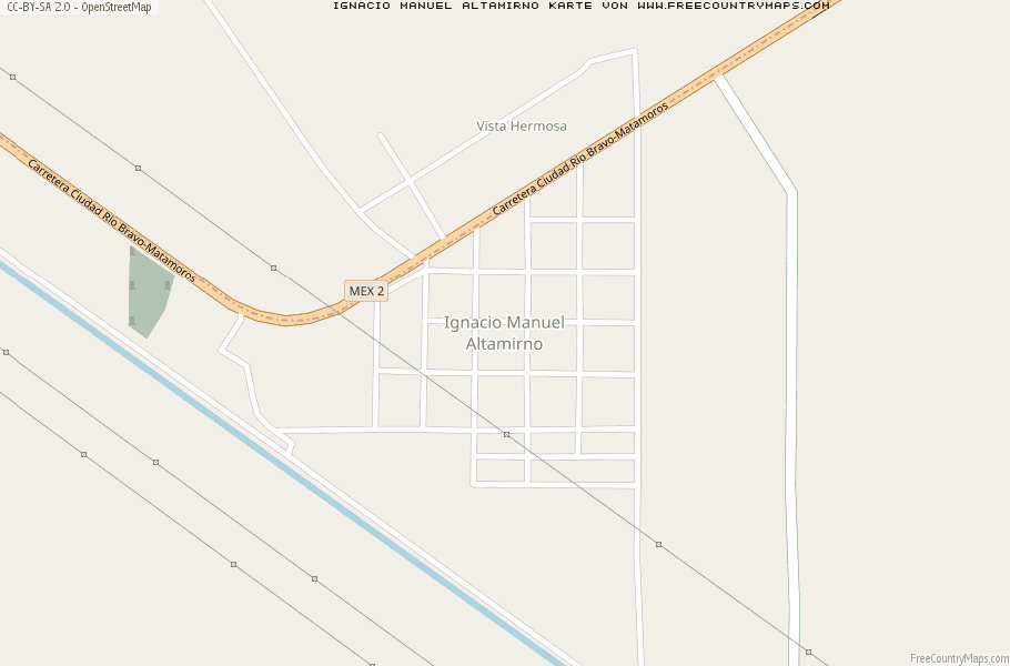 Karte Von Ignacio Manuel Altamirno Mexiko