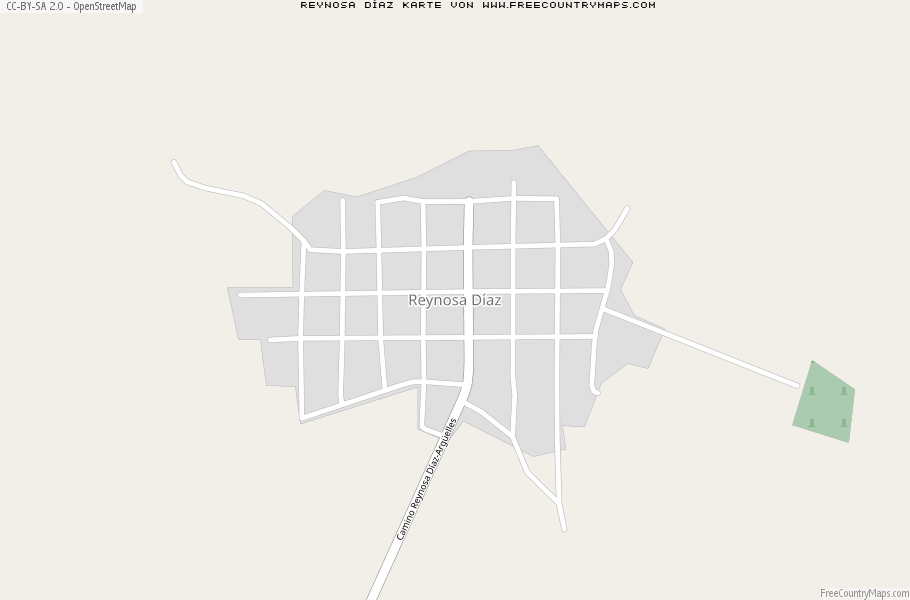 Karte Von Reynosa Díaz Mexiko