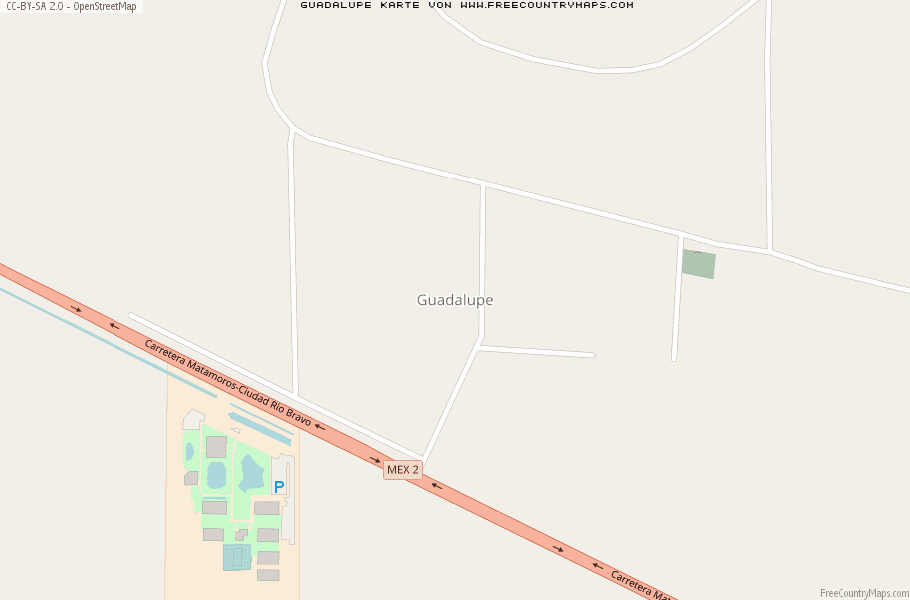 Karte Von Guadalupe Mexiko