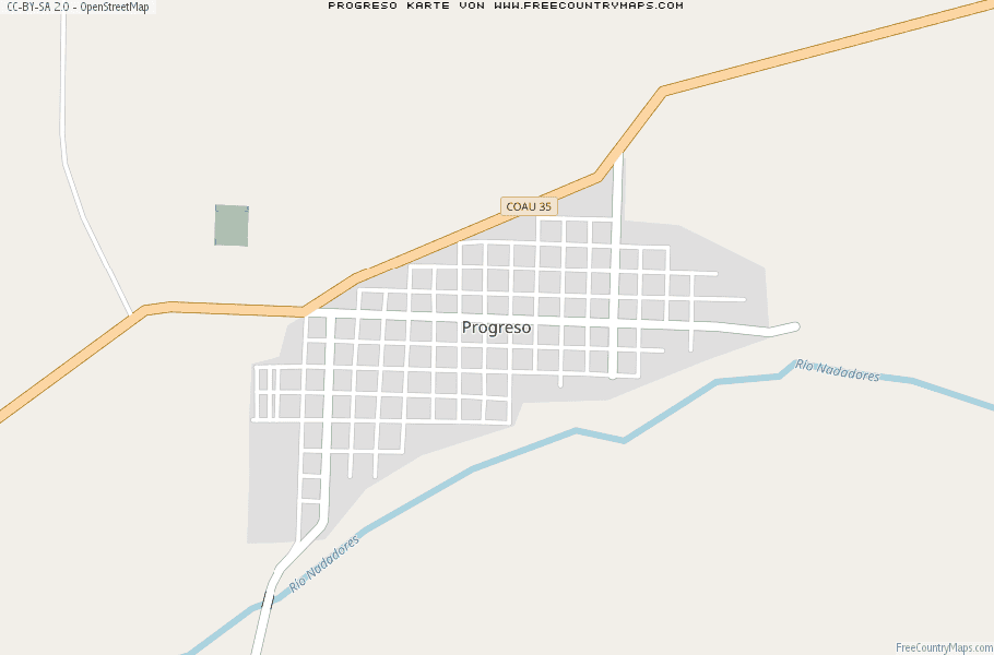 Karte Von Progreso Mexiko