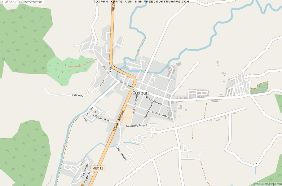 Karte Von Tuxpan Mexiko