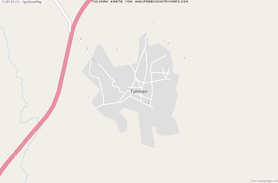 Karte Von Tuliman Mexiko