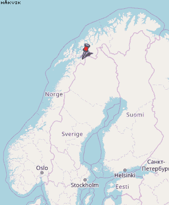 Håkvik Karte Norwegen