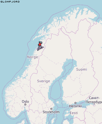 Glomfjord Karte Norwegen