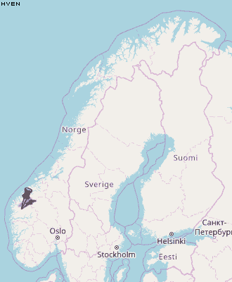 Hyen Karte Norwegen
