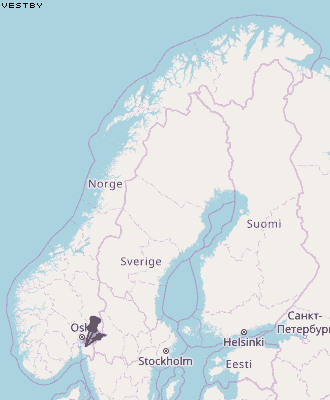 Vestby Karte Norwegen