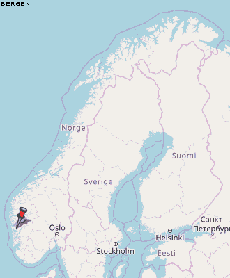 Bergen Karte Norwegen