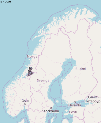 Skogn Karte Norwegen