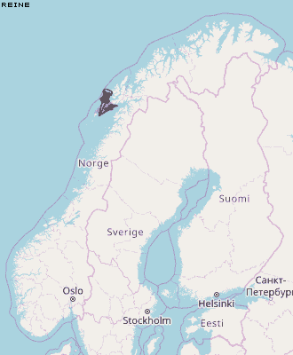 Reine Karte Norwegen