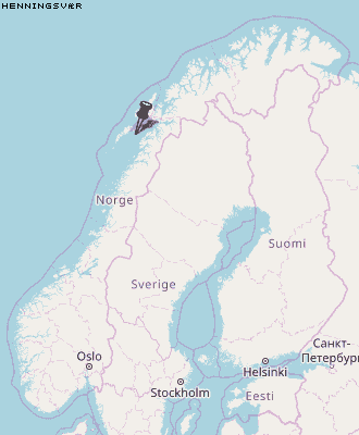 Henningsvær Karte Norwegen