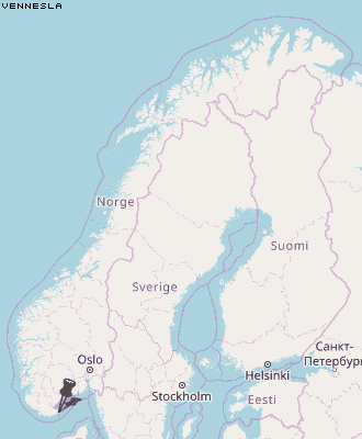 Vennesla Karte Norwegen