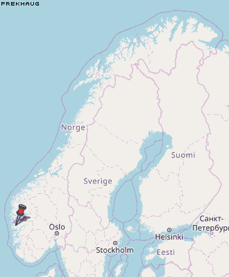 Frekhaug Karte Norwegen