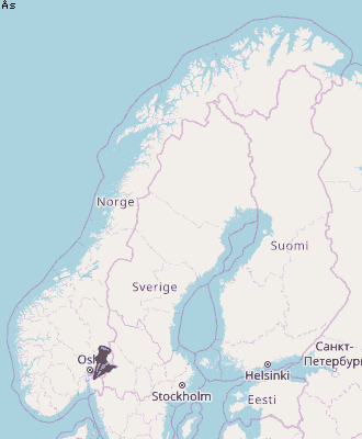 Ås Karte Norwegen