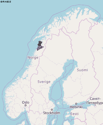 Ørnes Karte Norwegen