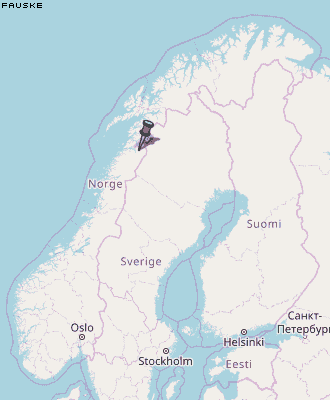 Fauske Karte Norwegen