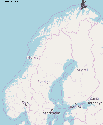 Honningsvåg Karte Norwegen
