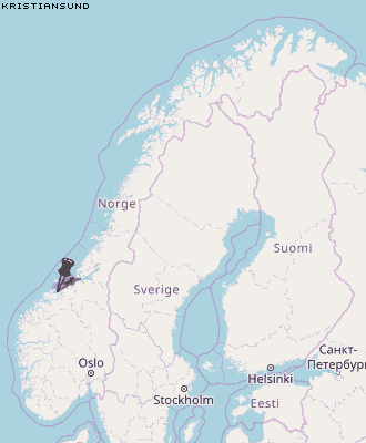 Kristiansund Karte Norwegen