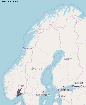 Tvedestrand Karte Norwegen