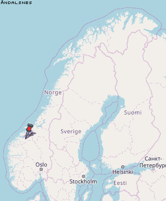 Åndalsnes Karte Norwegen