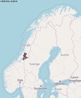 Verdalsøra Karte Norwegen