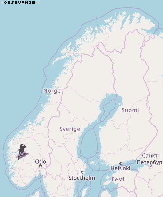 Vossevangen Karte Norwegen