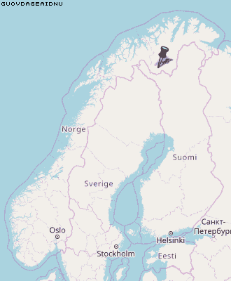 Guovdageaidnu Karte Norwegen