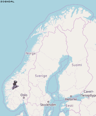Sogndal Karte Norwegen