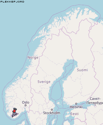 Flekkefjord Karte Norwegen