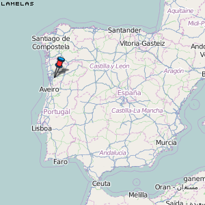 Lamelas Karte Portugal