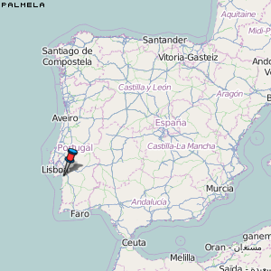 Palmela Karte Portugal
