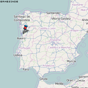 Ermesinde Karte Portugal