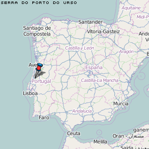 Serra do Porto do Urso Karte Portugal