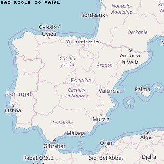 São Roque do Faial Karte Portugal