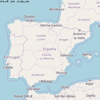 Fajã da Ovelha Karte Portugal