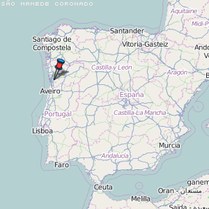São Mamede Coronado Karte Portugal