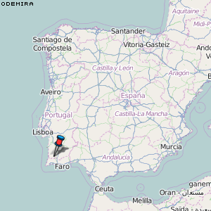 Odemira Karte Portugal