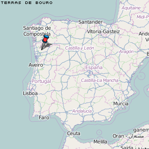 Terras de Bouro Karte Portugal