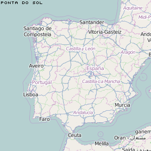 Ponta do Sol Karte Portugal